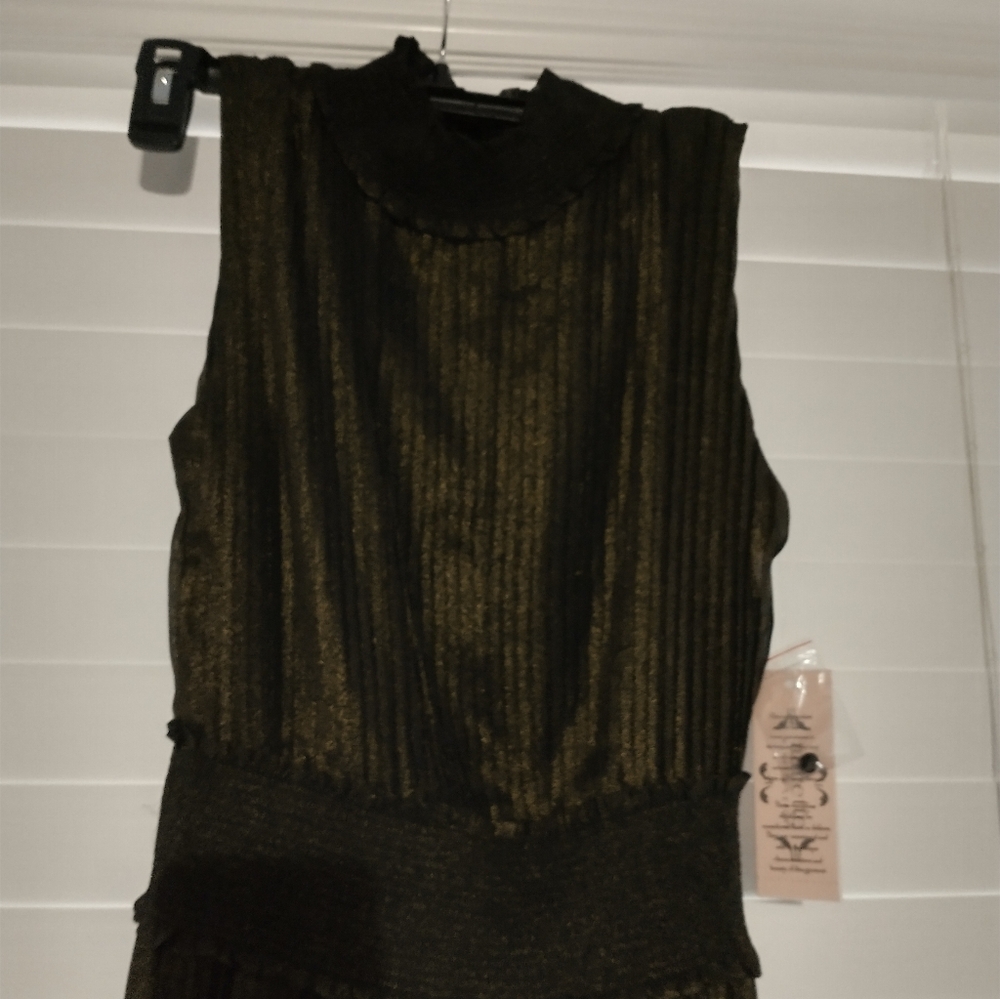 Elegant Copper Color Sleeveless Dress NWT